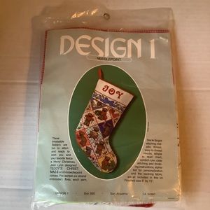 Design 1 Needlepoint Kit Teddy’s Christmas II New